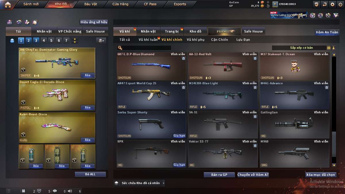 shop acc cf uy tin gia re